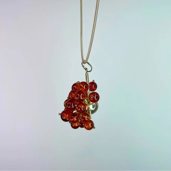 Artisan-Made Sterling Silver & Baltic Amber ‘Space’ Necklace - Picture 8 of 13